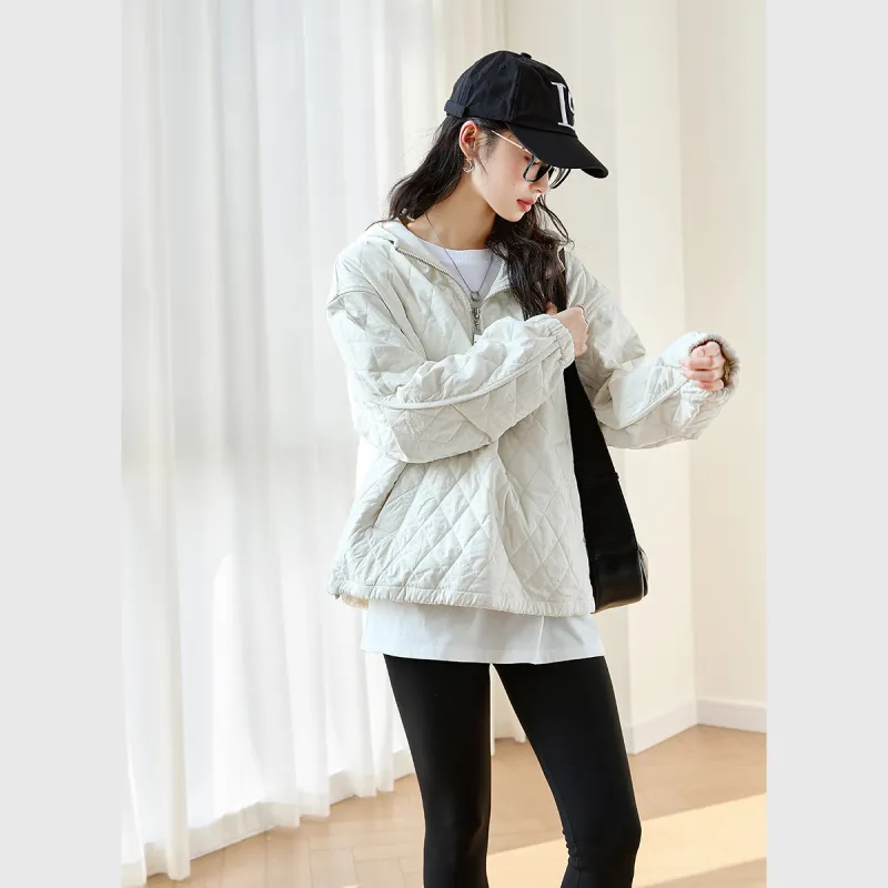 VIMLY Puffer Jacket Women's Apricot-4