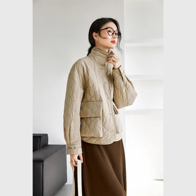 VIMLY Puffer Jacket Women's Khaki-4