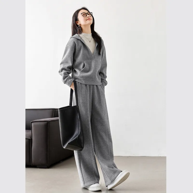VIMLY Casual Suits Women's Gray-3