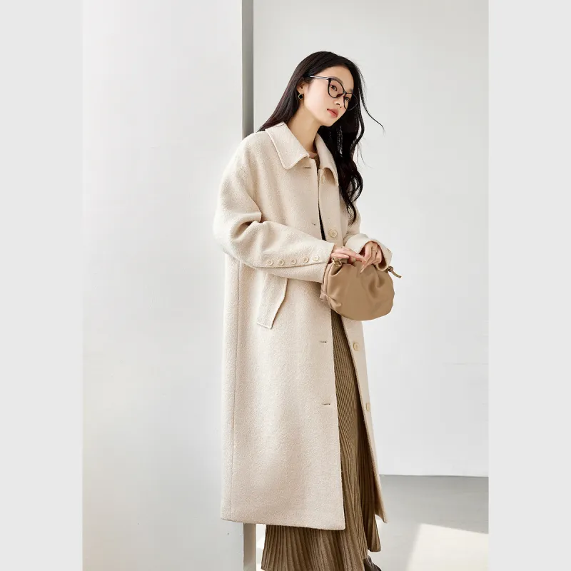 VIMLY Coats Women's Apricot-4
