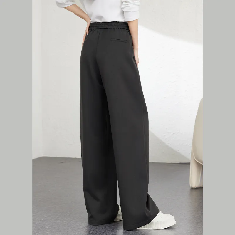 VIMLY Casual Pants Women's Moon Rock Gray-3