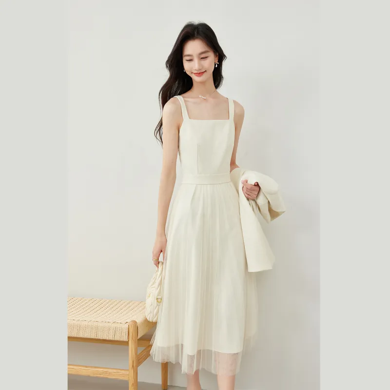 VIMLY Skirt Set Women's Apricot-4