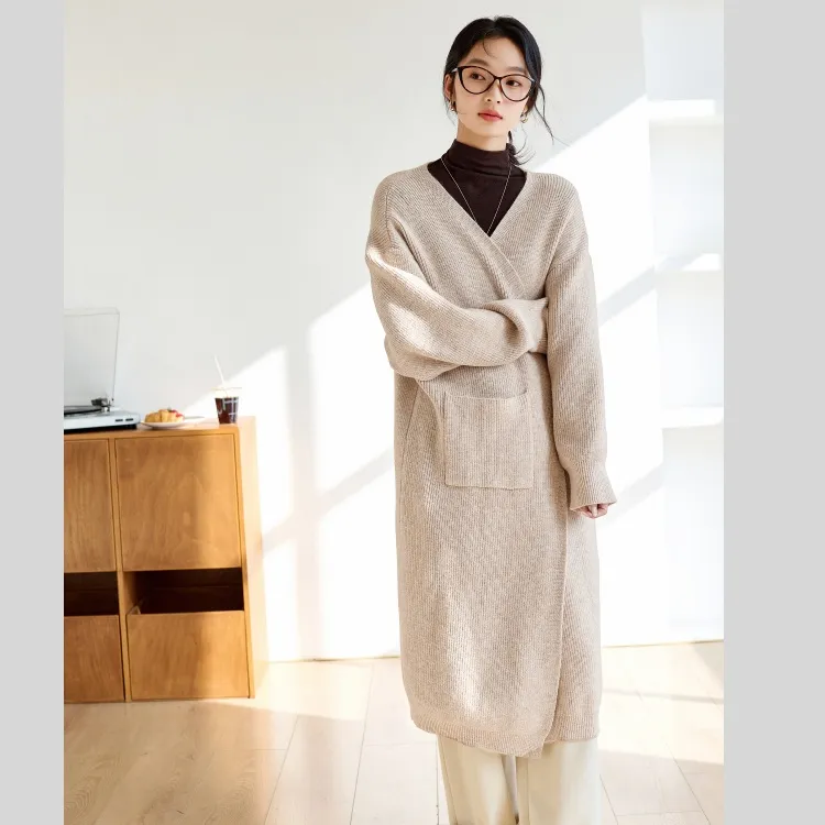 VIMLY Sweaters Women's Oat-4