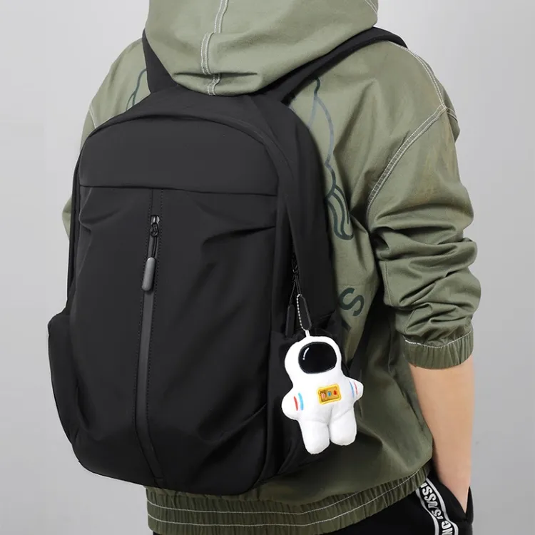Worm's Home Durable Fabric Backpack Men's Black/Ecru-1