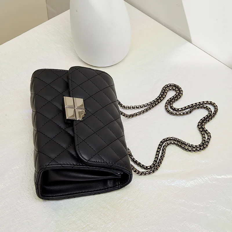 Worm's Home PU Crossbody Bag Women's Black White Pink-1