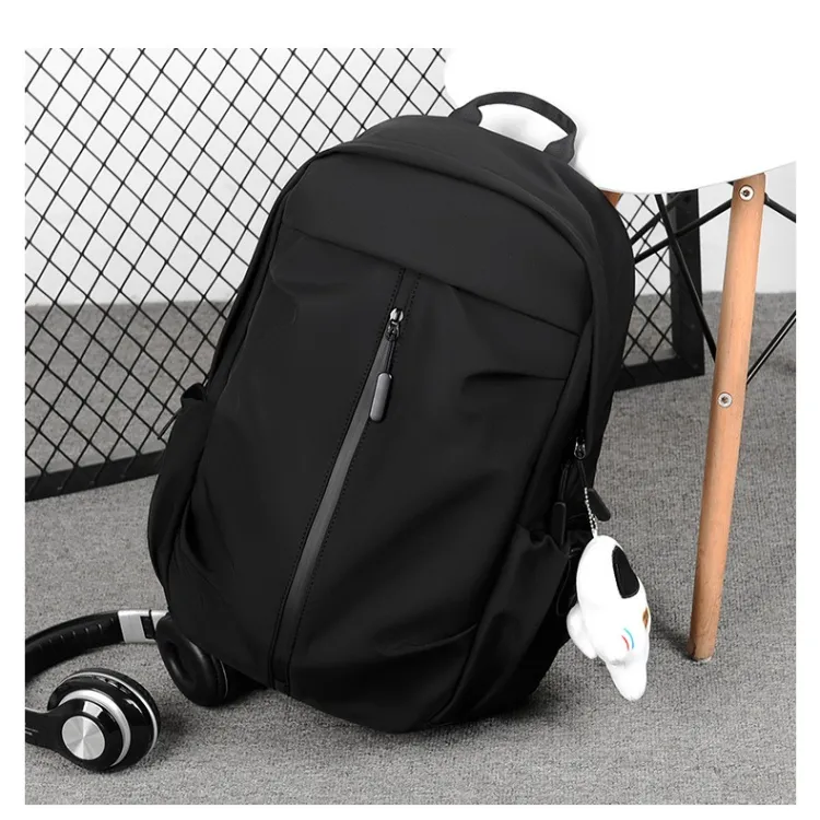 Worm's Home Durable Fabric Backpack Men's Black/Ecru-4