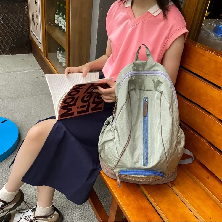 Worm's Home Nylon Backpack Regular Unisex Multicolor-3