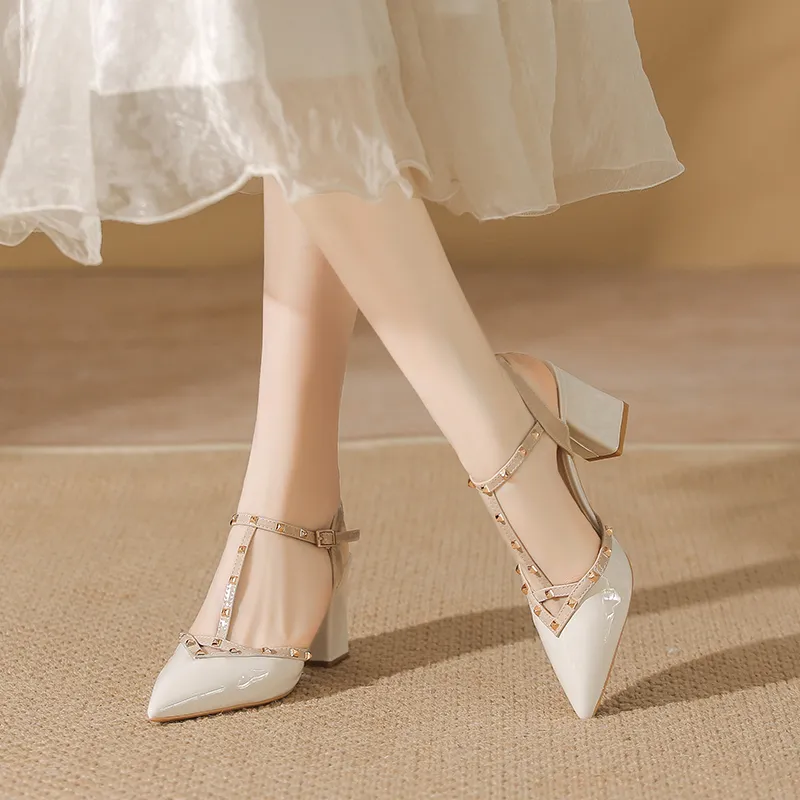 TADSW Chunky Heel High Heels Women's-6