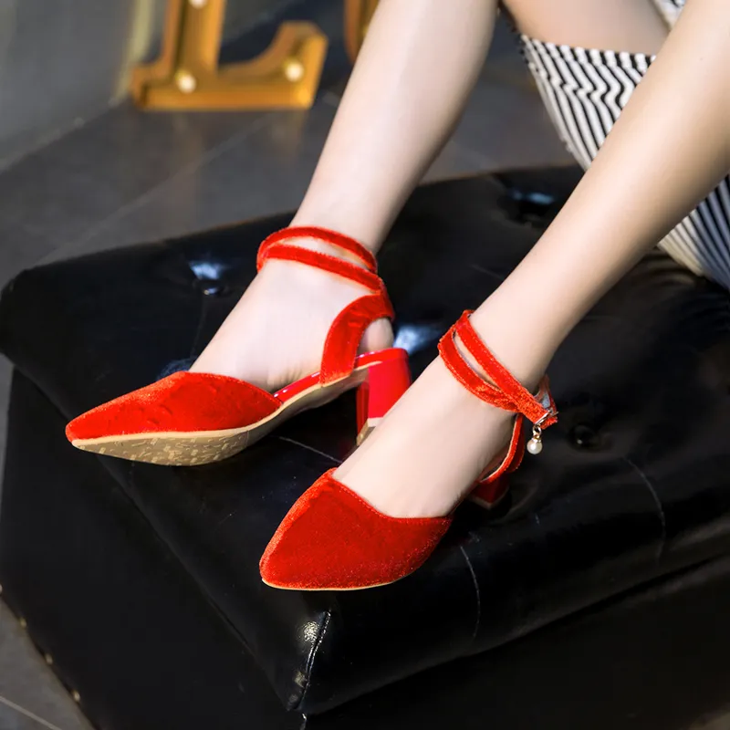 TADSW Chunky Heel High Heels Women's-2