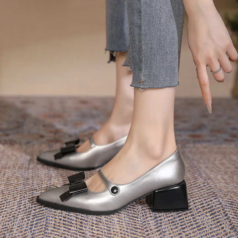 TADSW Chunky Heel High Heels Women's-6