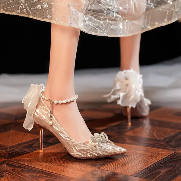 TADSW White Moonlight Collection Dream Of The Beloved Slim Heel High Heels 8.5cm Women's-13