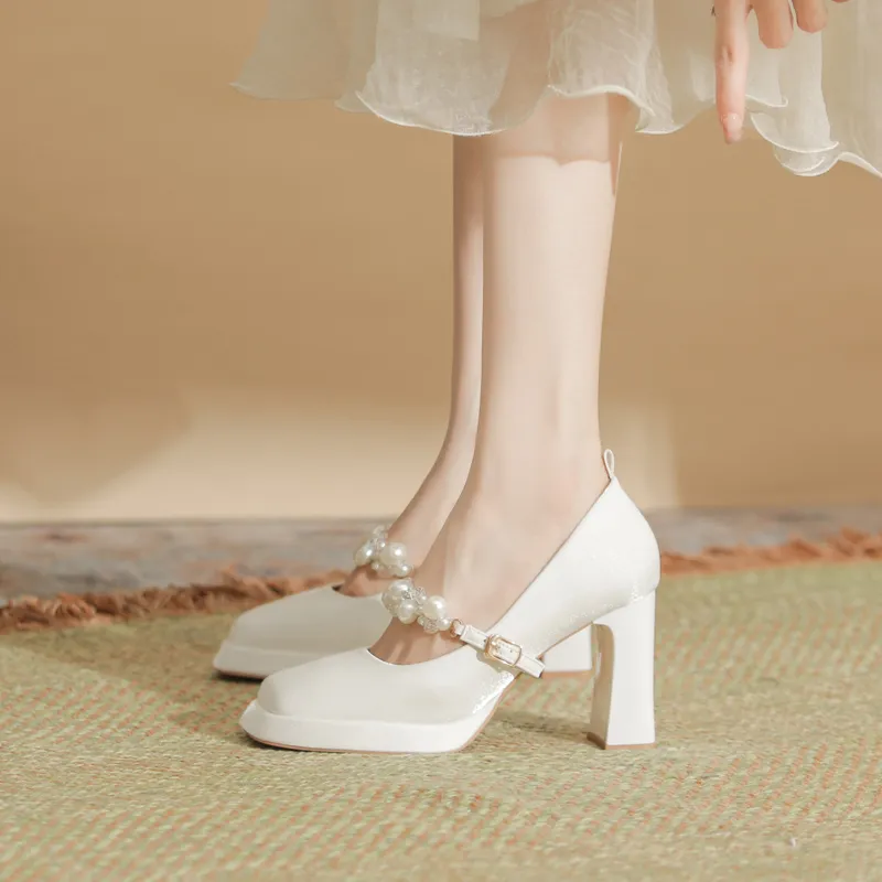TADSW Chunky Heel High Heels Women's-10