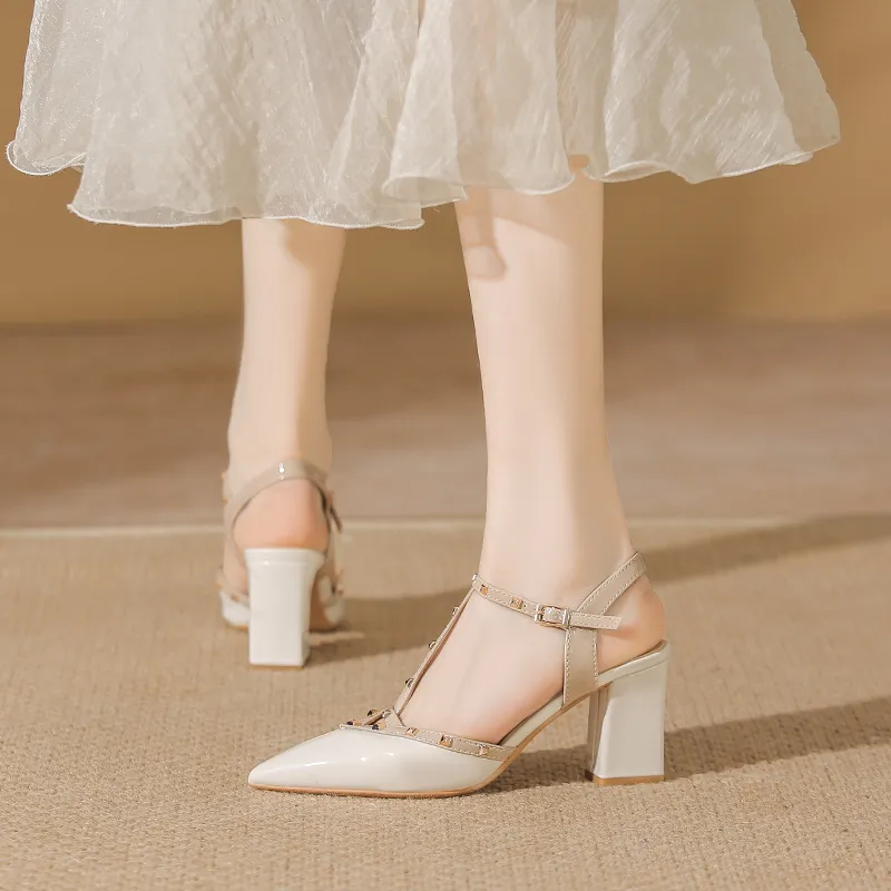 TADSW Chunky Heel High Heels Women's-8