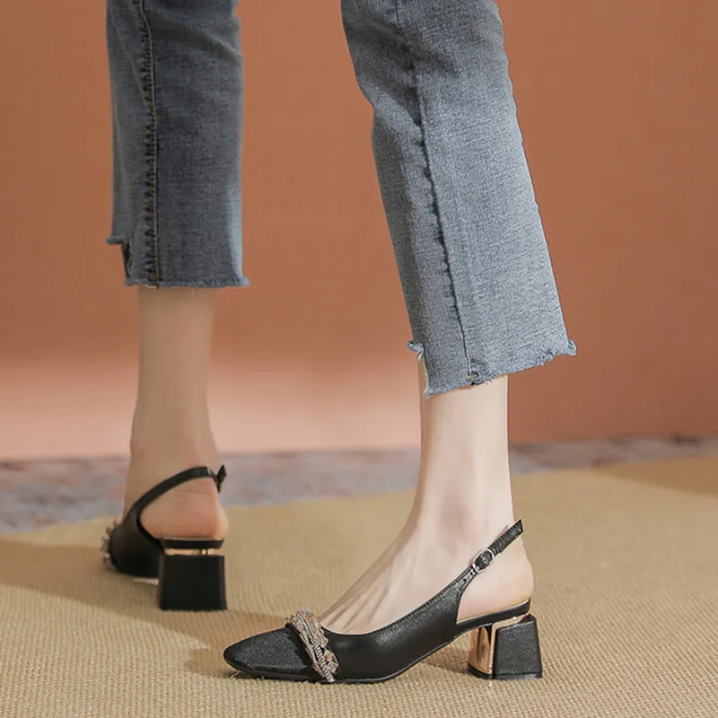 TADSW Chunky Heel High Heels Women's-1