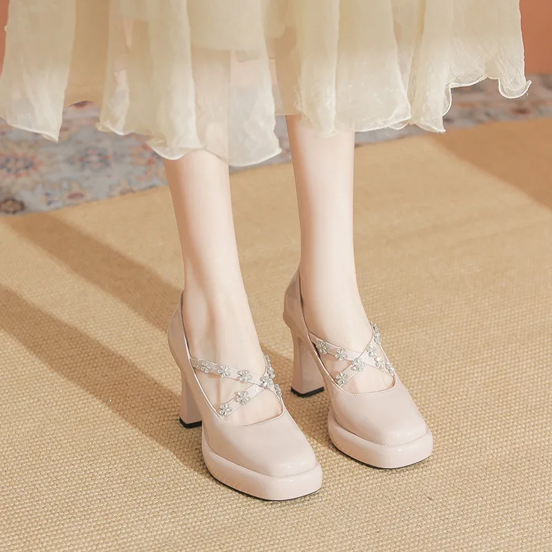 TADSW High Heels Women's Nude-1