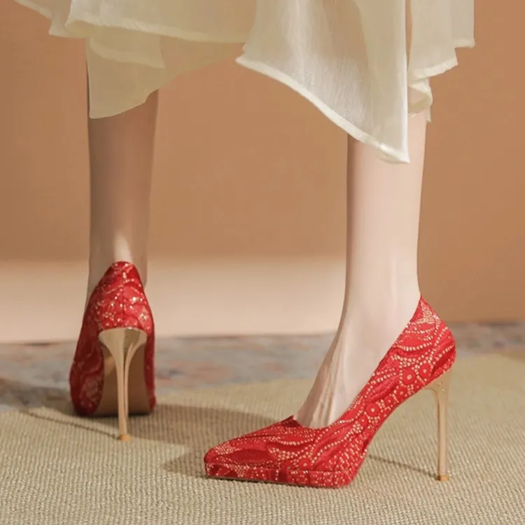 TADSW Slim Heel High Heels 10.5cm Women's-4
