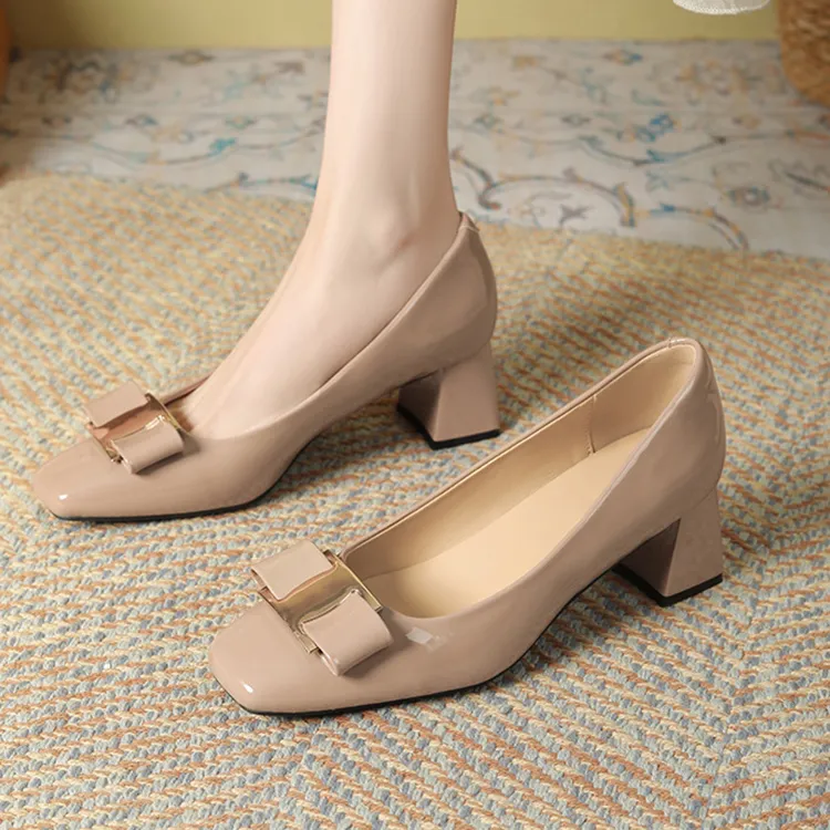 TADSW Chunky Heel High Heels 5cm Women's-4