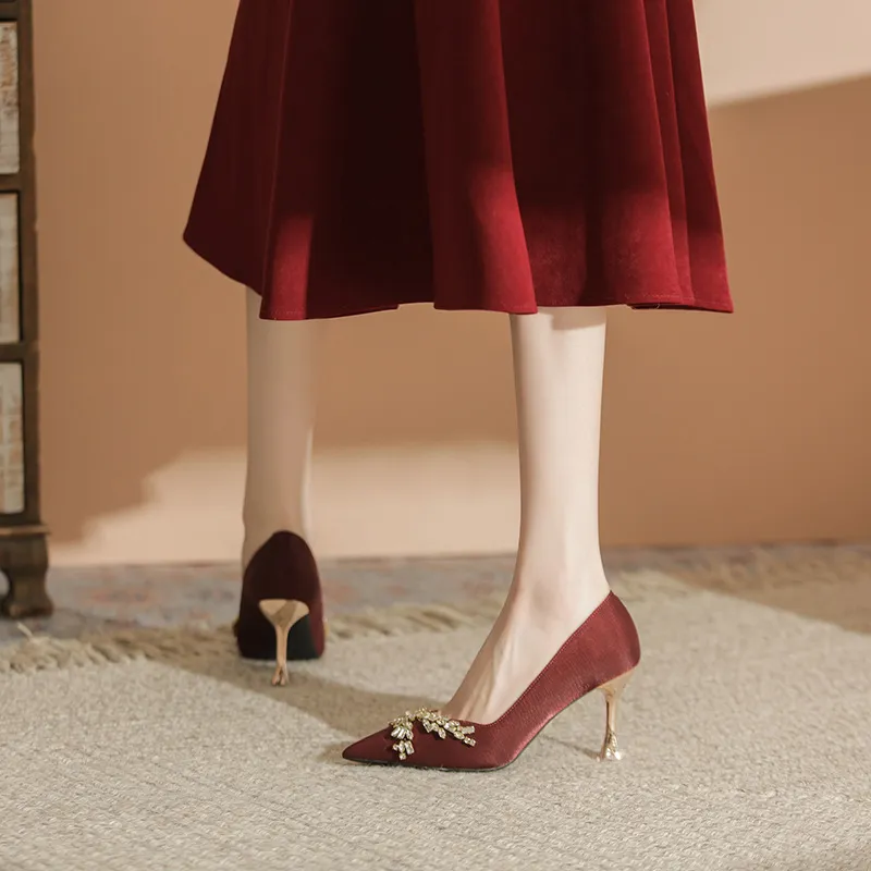 TADSW Chunky Heel High Heels Women's-5