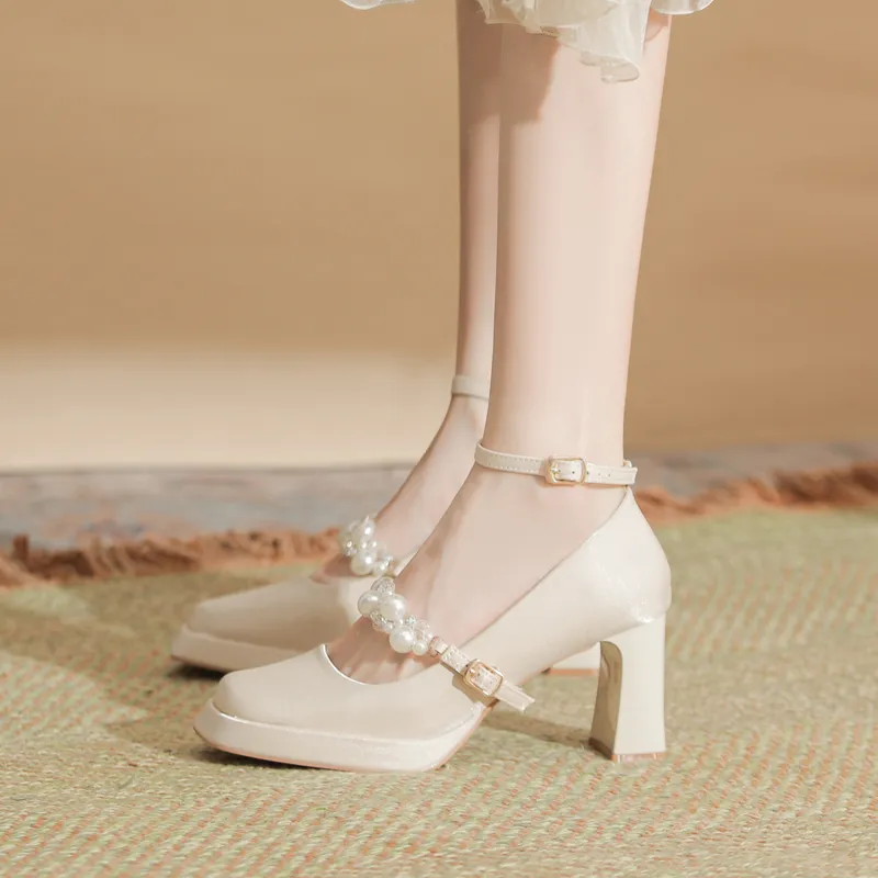 TADSW Chunky Heel High Heels Women's-2