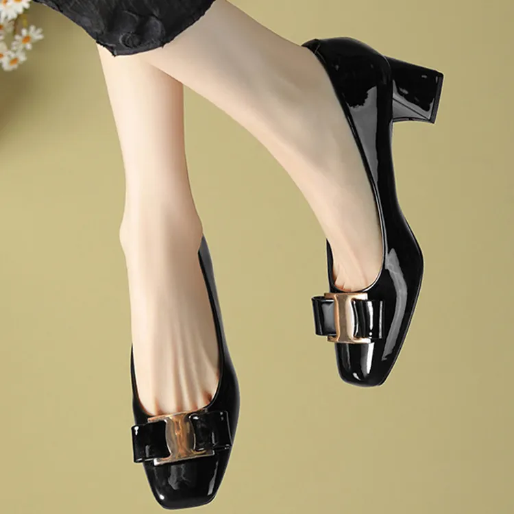 TADSW Chunky Heel High Heels 5cm Women's-2