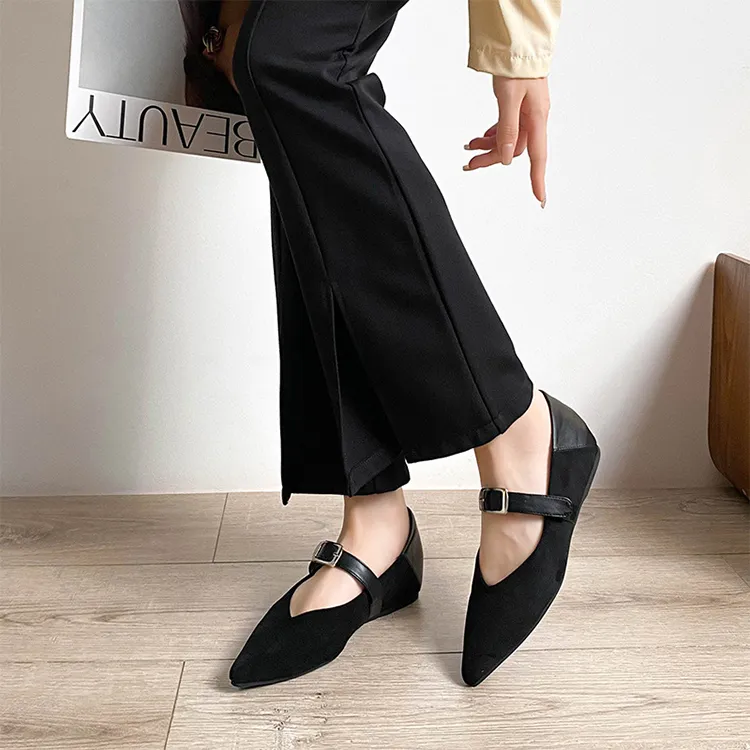 TADSW Casual Single Shoes 3.5cm Women's Black-1