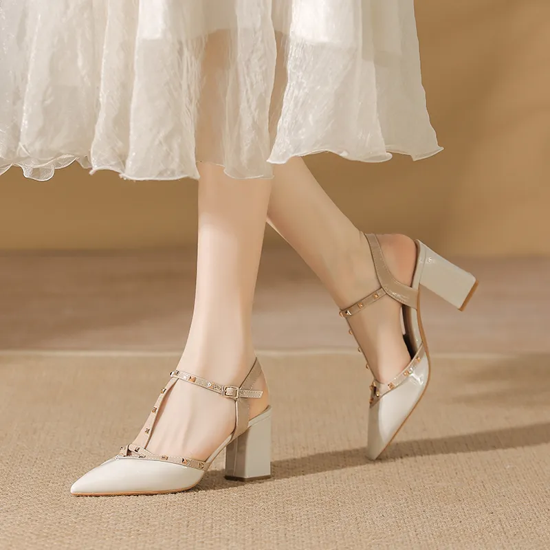 TADSW Chunky Heel High Heels Women's-7