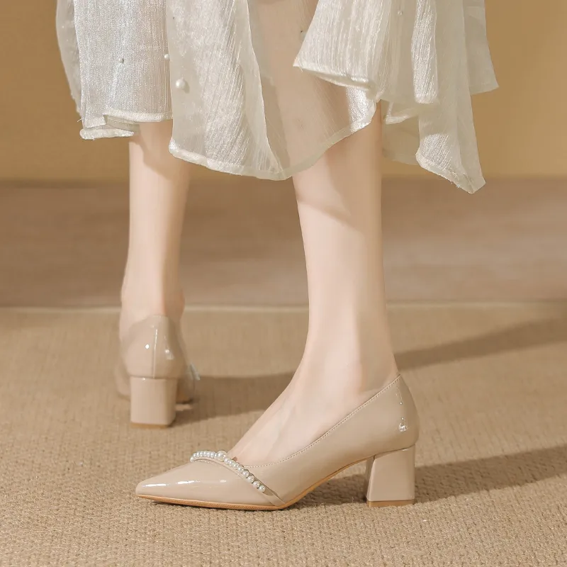 TADSW Chunky Heel High Heels Women's-8