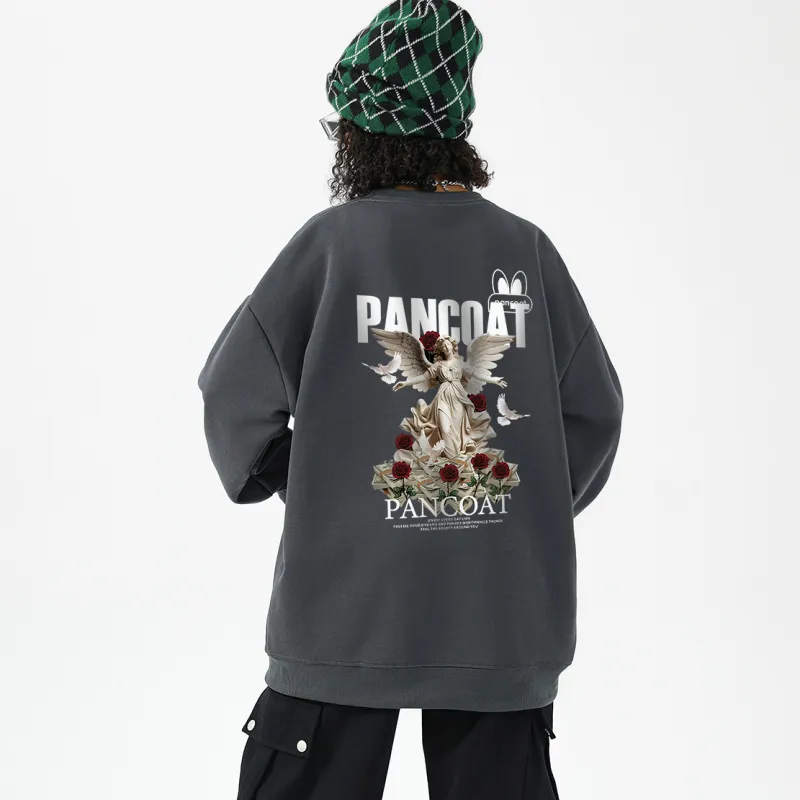 Pancoat Sweatshirt Unisex White-11