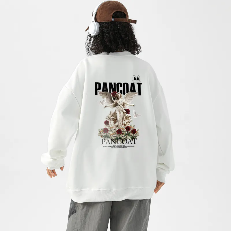 Pancoat Sweatshirt Unisex White-2