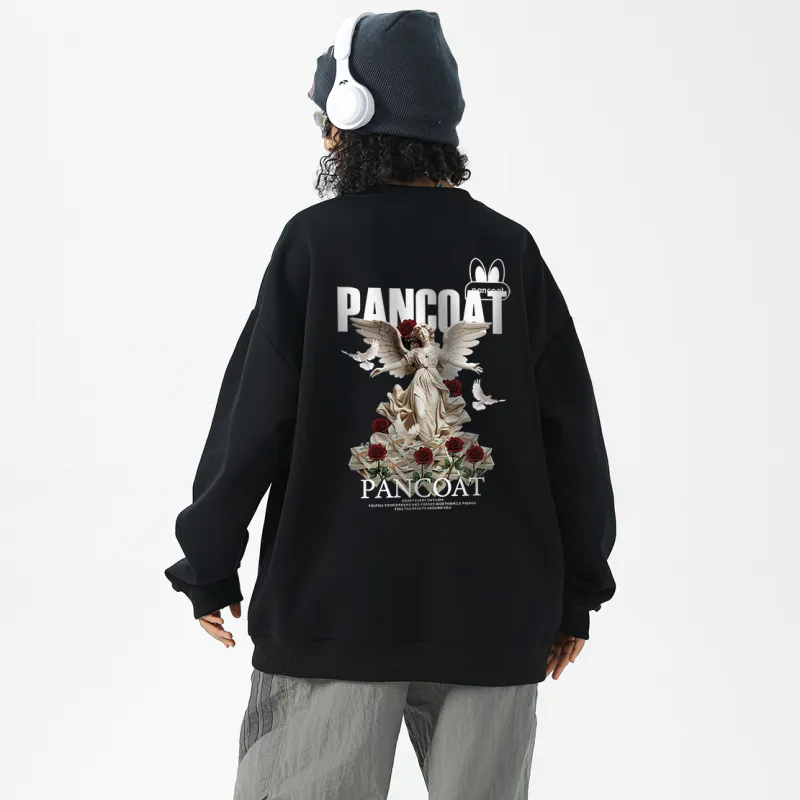 Pancoat Sweatshirt Unisex White-5