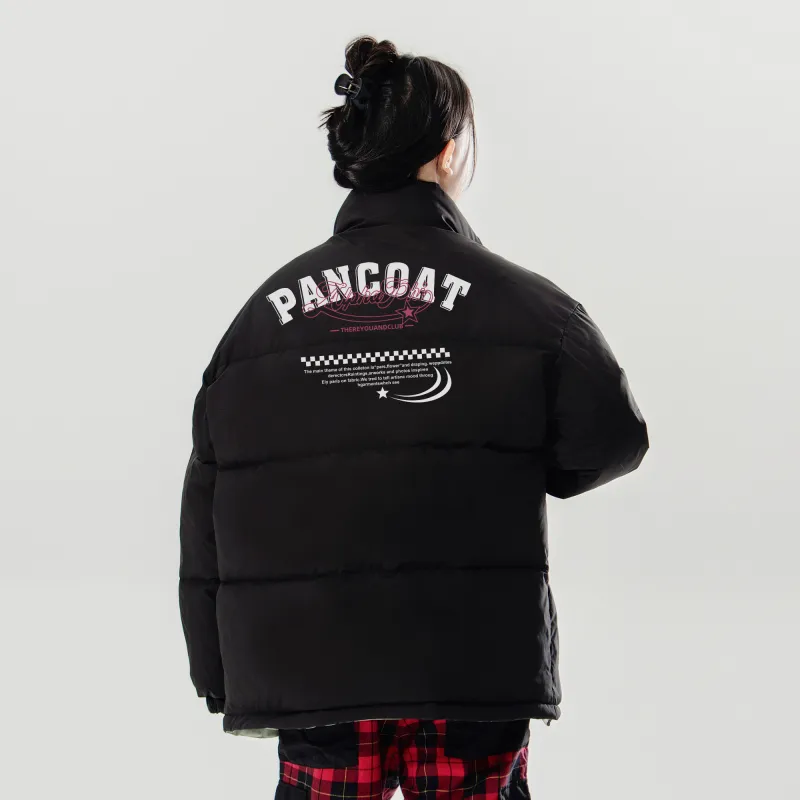 Pancoat Puffer Jacket Unisex Black-2