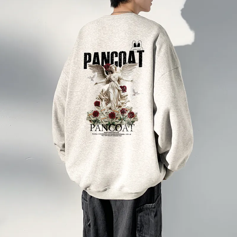 Pancoat Sweatshirt Unisex White-16