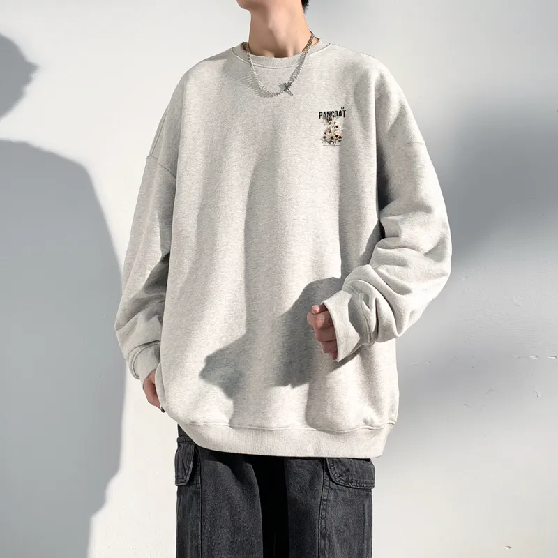 Pancoat Sweatshirt Unisex White-15