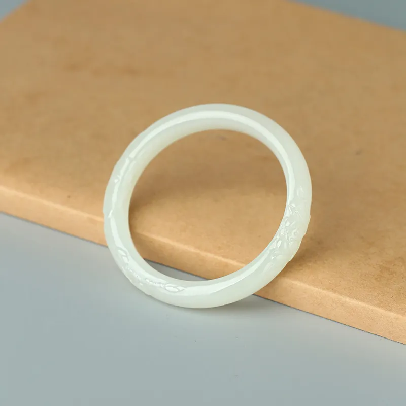 Jade Said Bangles White Jade Women's-4