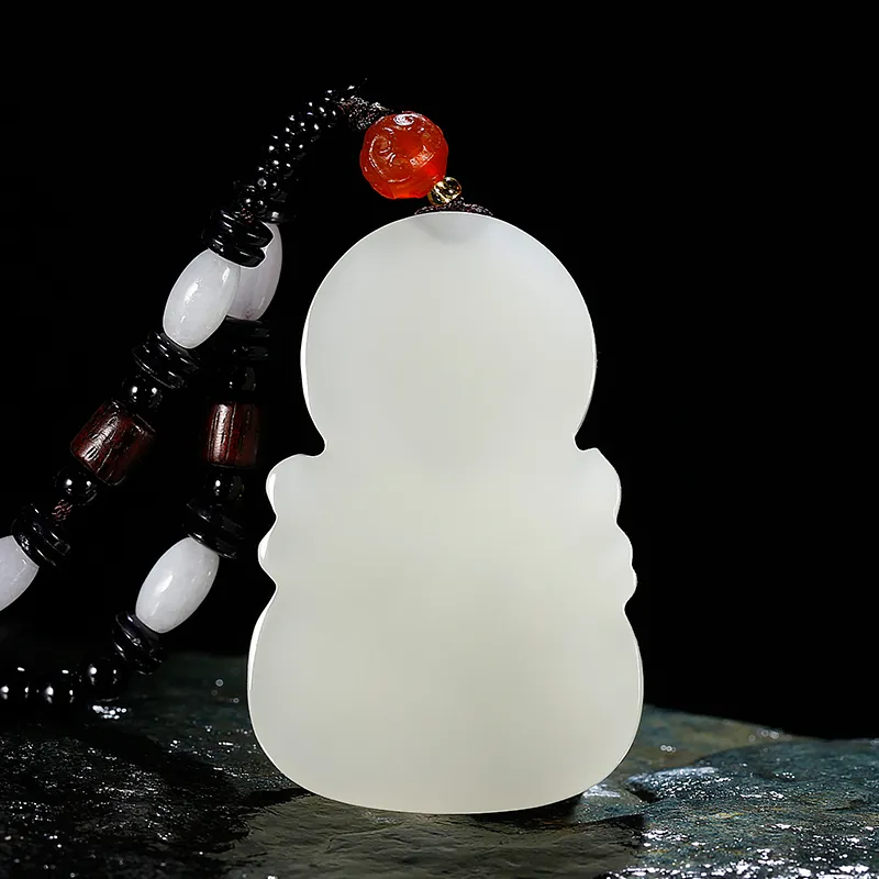 Jade Said Necklaces White Jade/Pale Greenish White Jade Men's-3