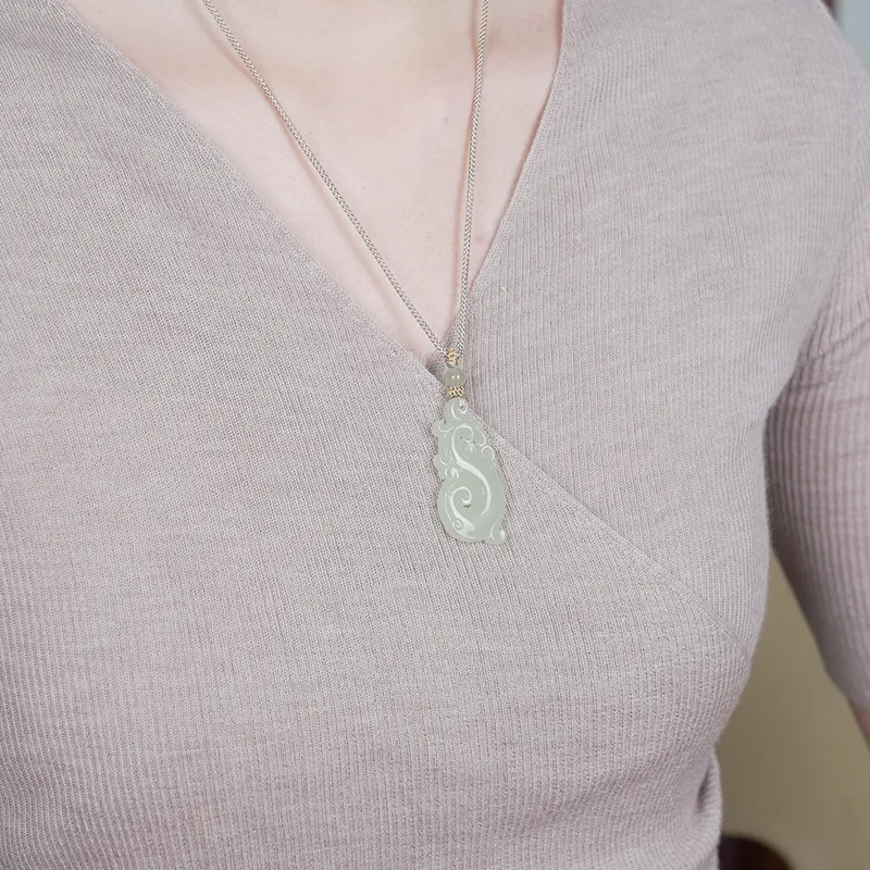 Jade Said Pendants Green Jade Unisex-5