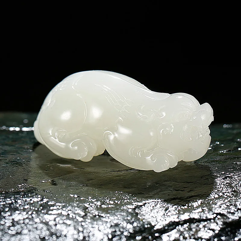 Jade Said Hetian Jade Pendants White Jade Unisex-2