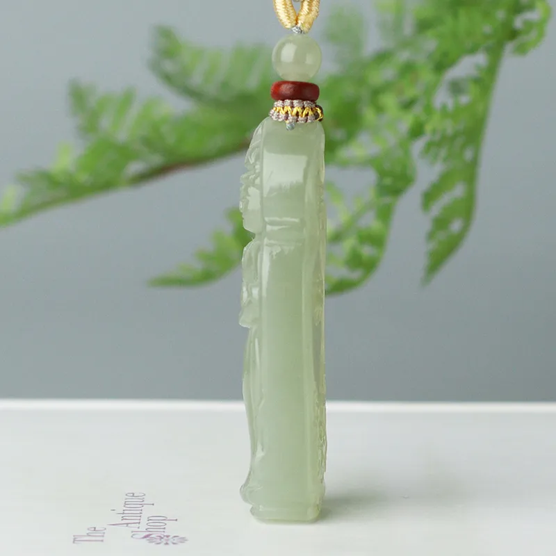Jade Said Hetian Jade Hetian Jade Pendants Men's Green Jade-1