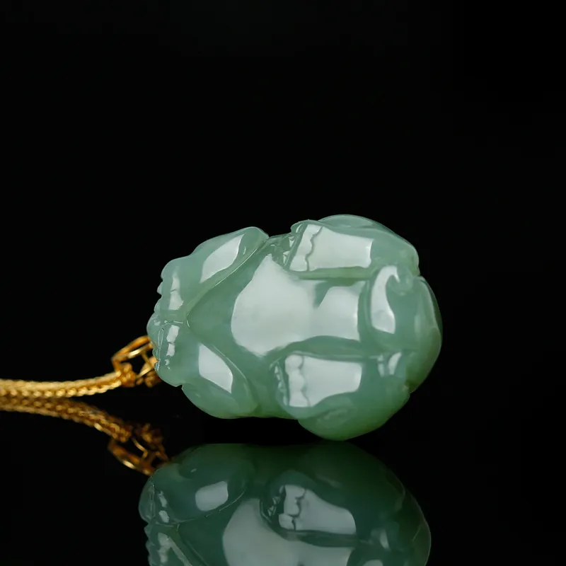 Jade Said 18K Gold Hetian Jade Pendants Women's Jasper-5