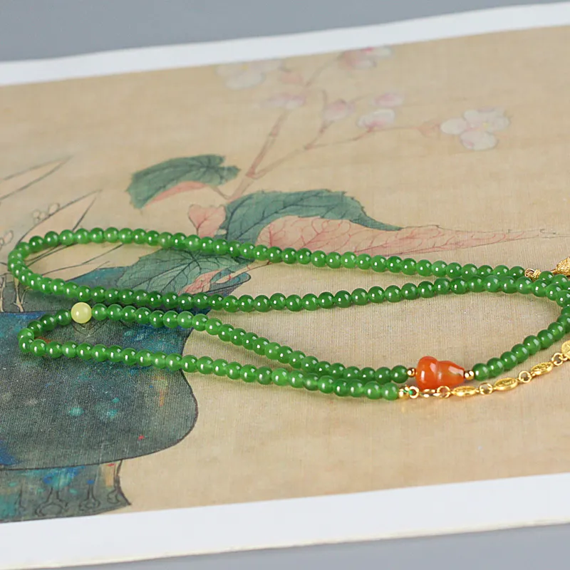 Jade Said Hetian Jade Necklaces Jasper Women's-4