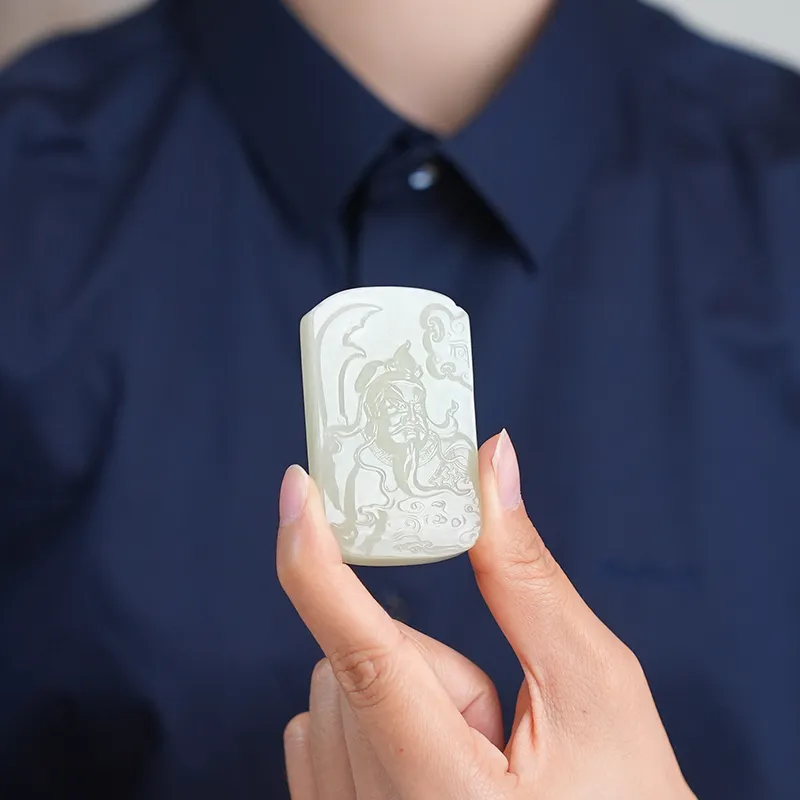 Jade Said Pendants White Jade Unisex-6