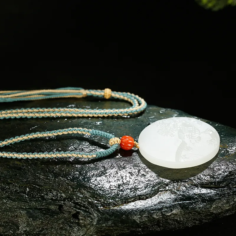 Jade Said Hetian Jade Necklaces White Jade Men's-6