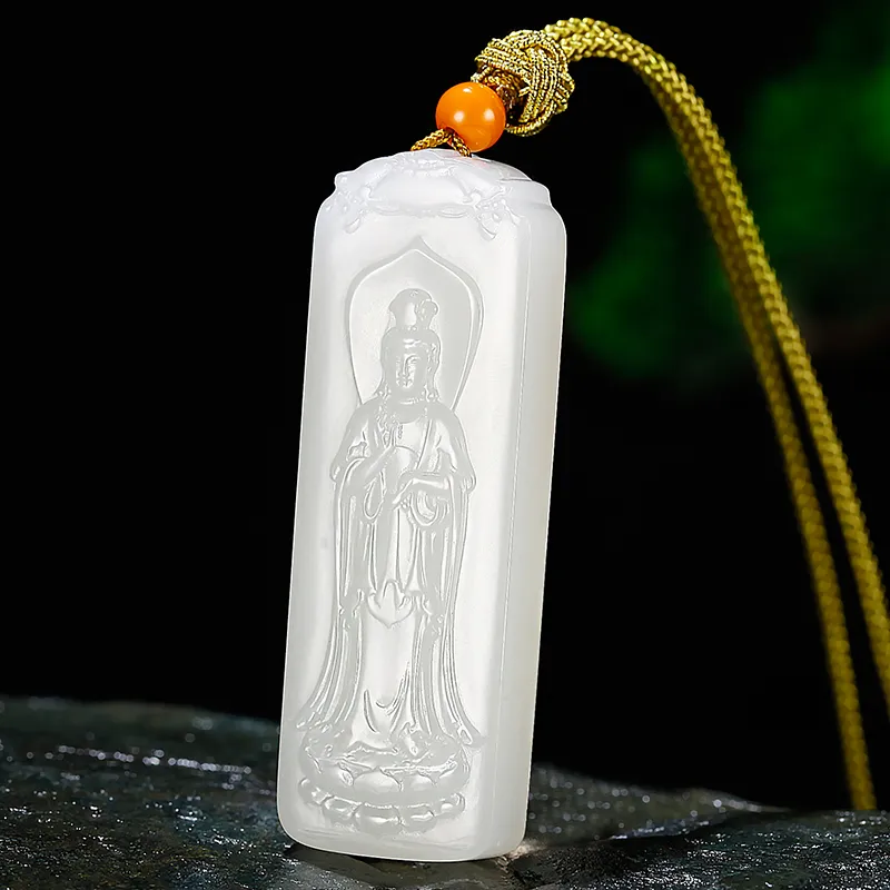 Jade Said Hetian Jade Hetian Jade Necklaces Men's White Jade-1