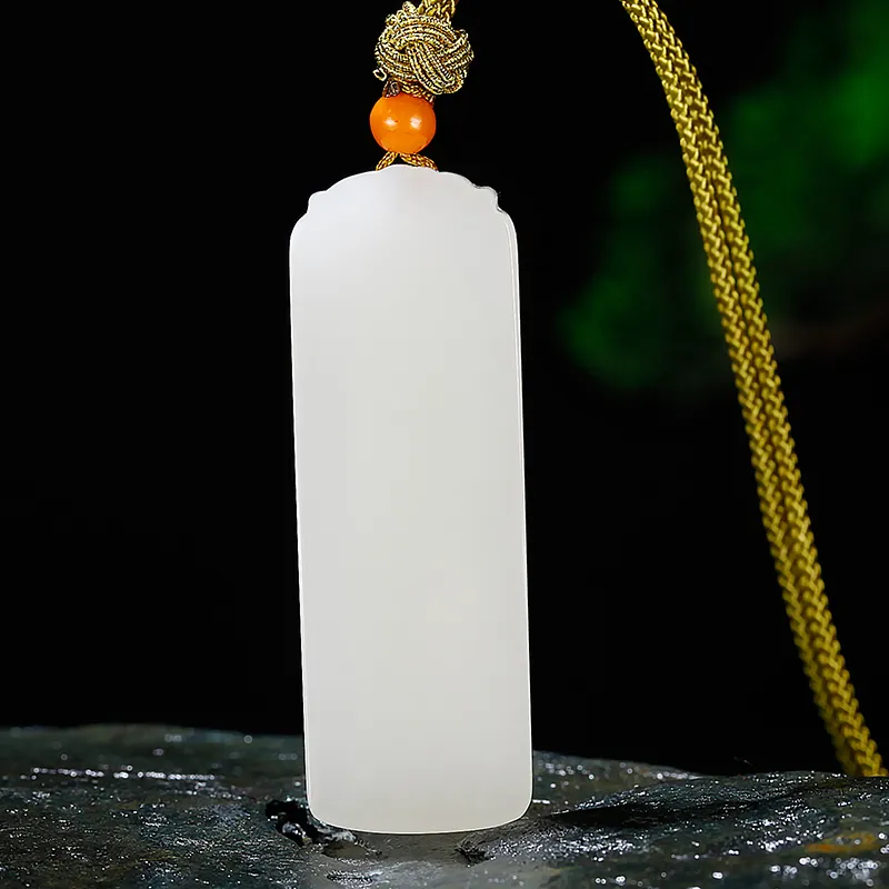 Jade Said Hetian Jade Hetian Jade Necklaces Men's White Jade-2
