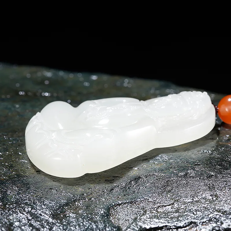 Jade Said Pendants Pale Greenish White Jade Men's-4