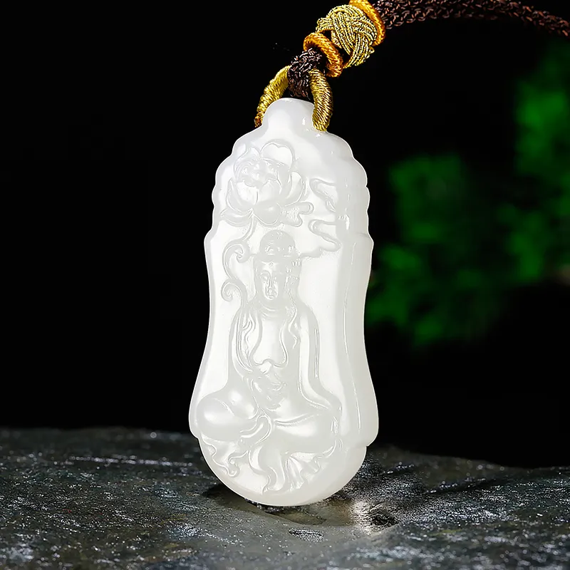 Jade Said Pendants White Jade Men's-3