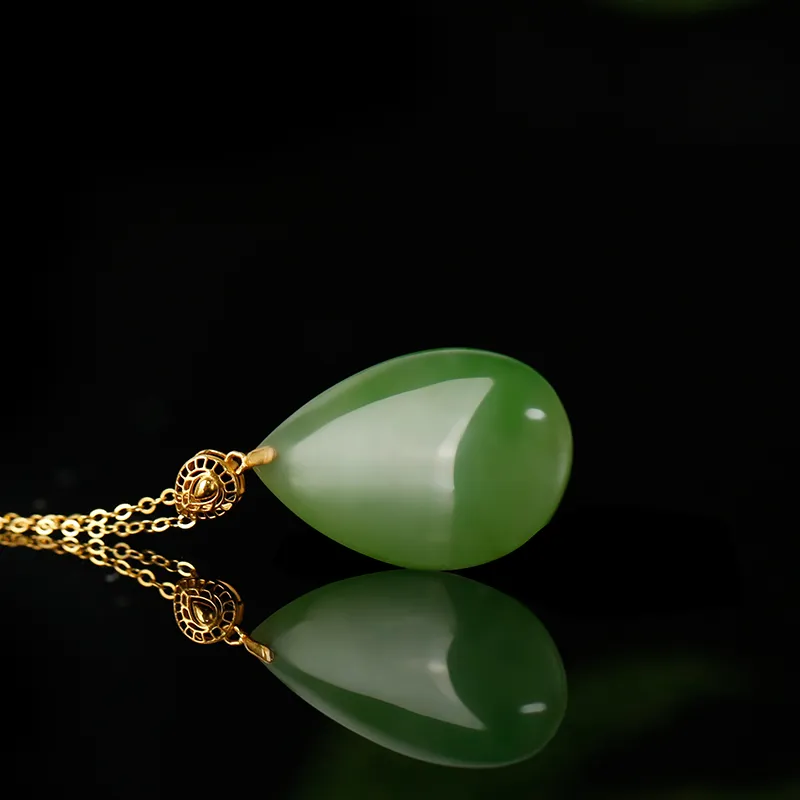 Jade Said Hetian Jade Pendants Jasper Women's-5