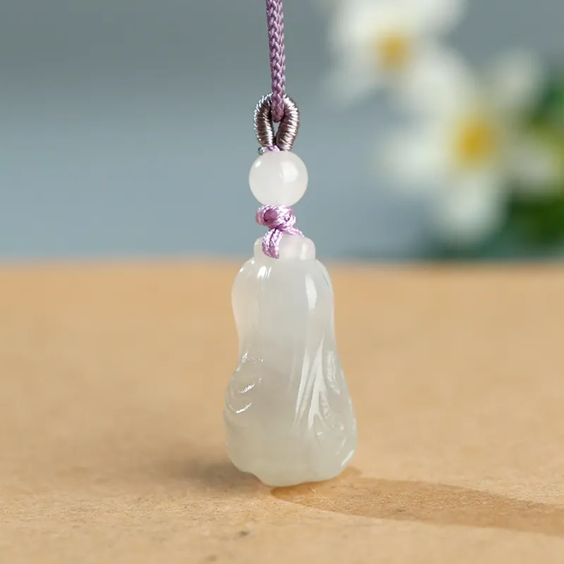 Jade Said Hetian Jade Pendants White Jade Women's-5