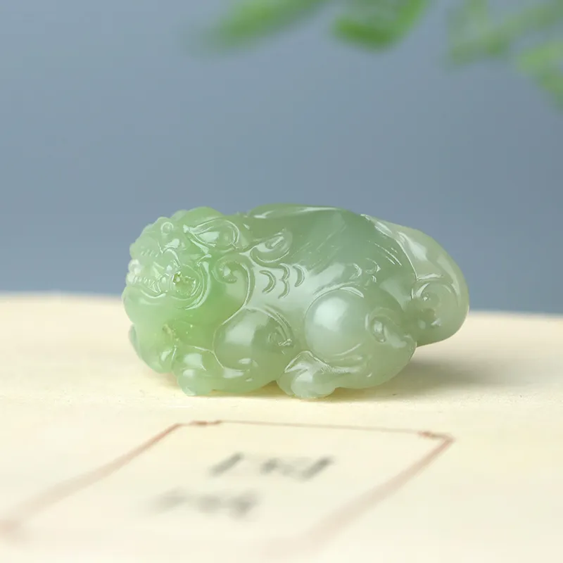 Jade Said Hetian Jade Pendants Green Jadeite Unisex-1