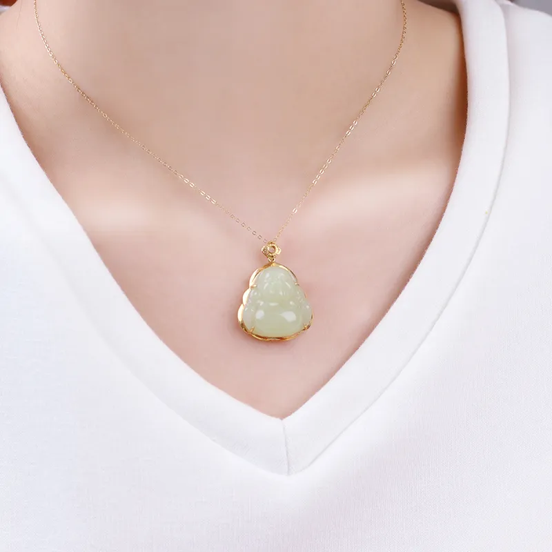 Jade Said Pendants Yellow Jade Unisex-5
